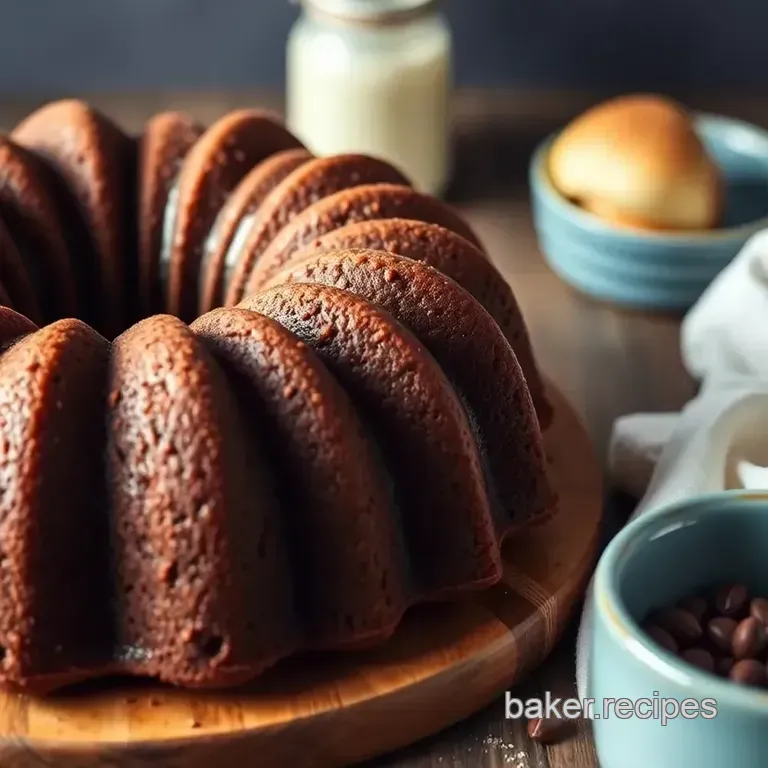 Bake Chocolate Gingerbread Bundt Cake Delight presentation