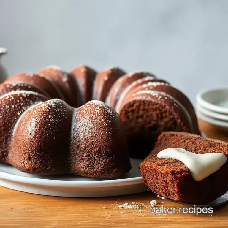 Bake Chocolate Gingerbread Bundt Cake Delight