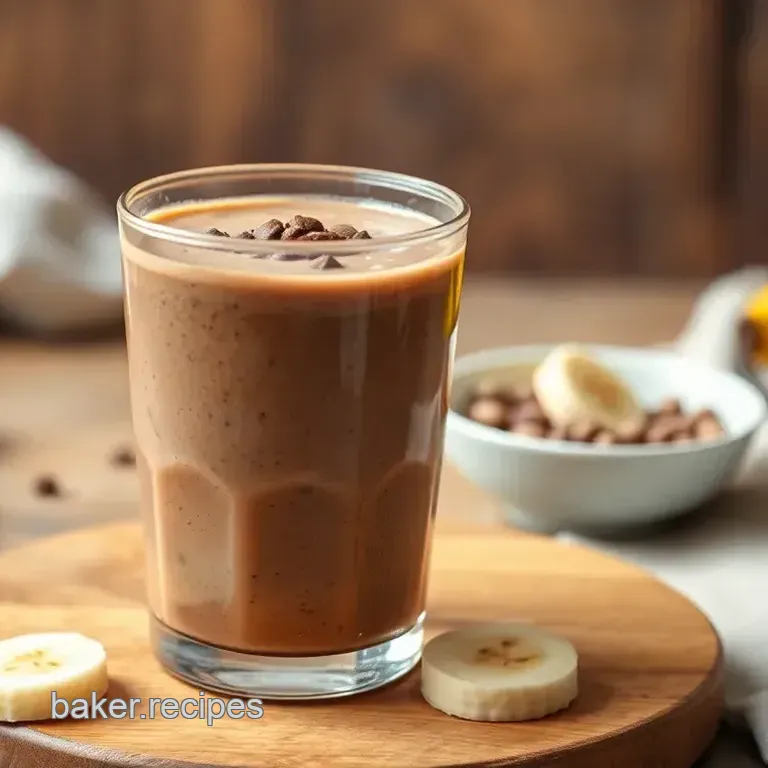 Blend Chocolate Banana Smoothie Delight
