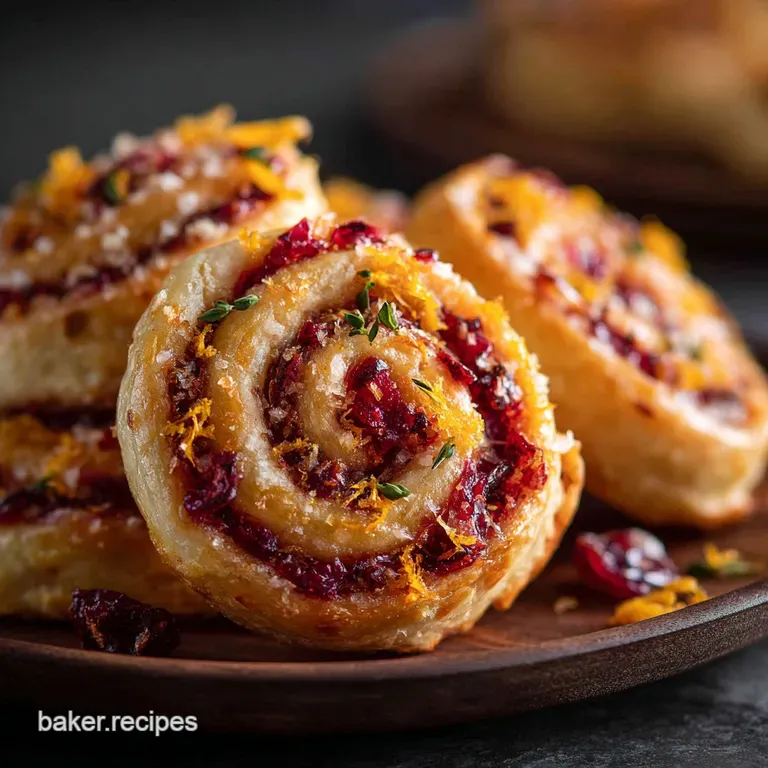 Christmas Snacks: Easy Cranberry Orange and Spice Pinwheels