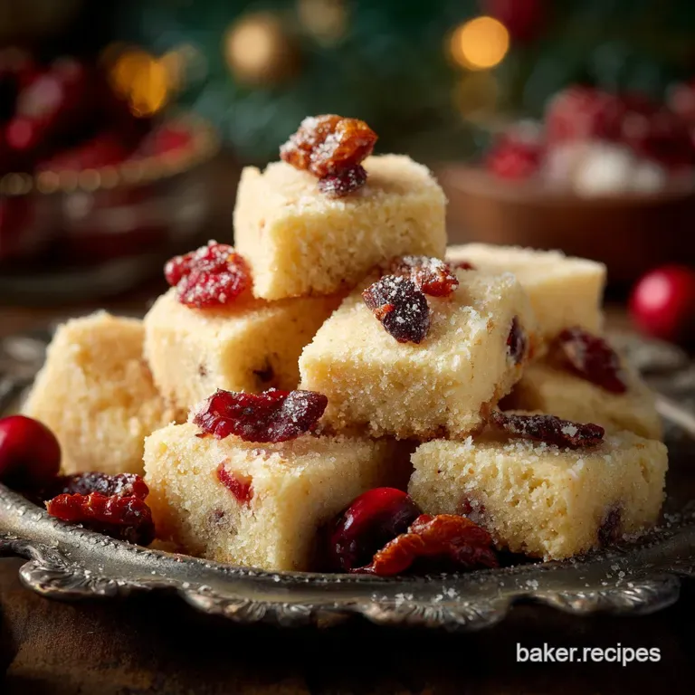 Christmas Sweet Treats: Cranberry Orange Shortbread Bites