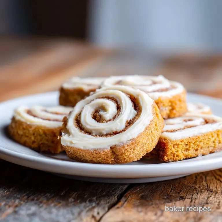 Cinnamon Roll Cookies with Cream Cheese Glaze