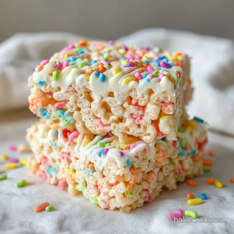 Circus Animal Cookie Rice Krispie Treats