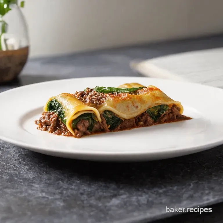 Classic Beef and Spinach Cannelloni with Creamy Béchamel Sauce