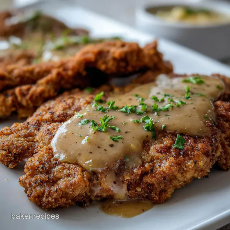 Chicken Fried Steak: Crispy Perfection Recipe presentation