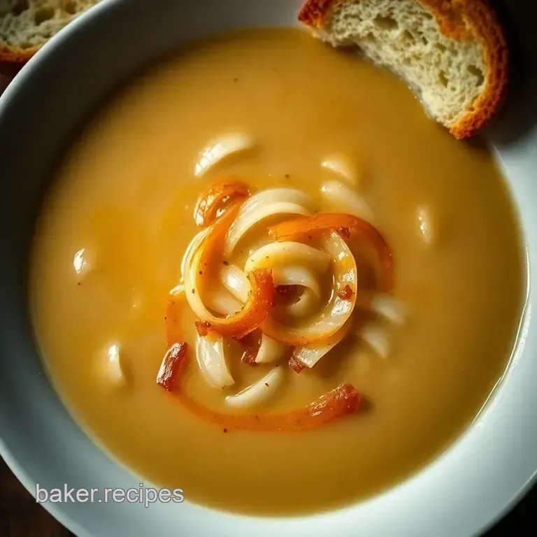 Classic French Onion Soup: Comfort in a Bowl presentation