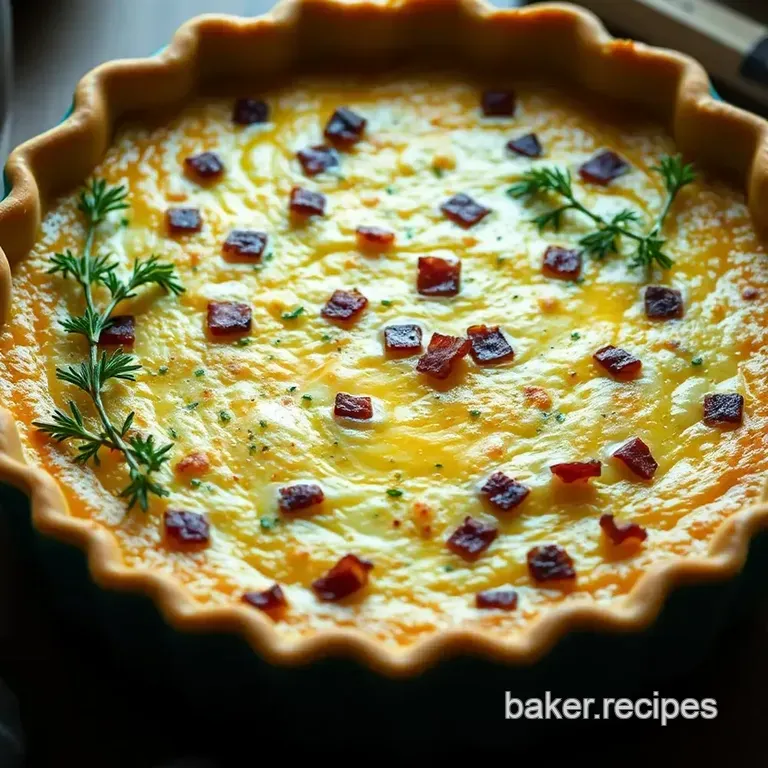 Classic Quiche Lorraine: a French Delight presentation
