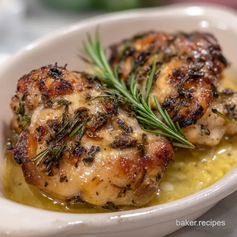 Rosemary Chicken: Crispy Skin Lemon Quarters
