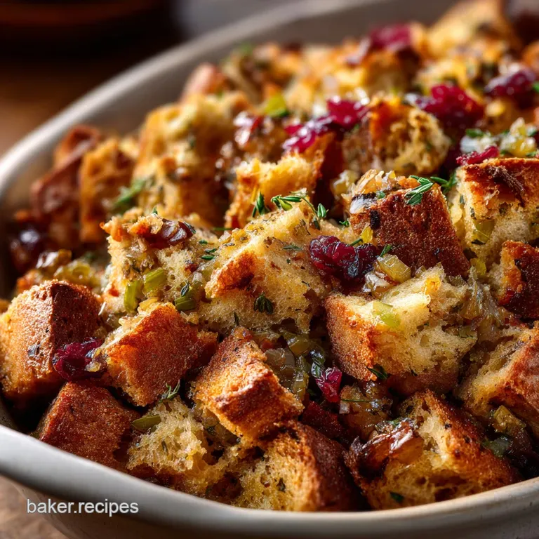 Sourdough Stuffing: the Definitive Recipe for Crispy Edges Deep Flavor presentation