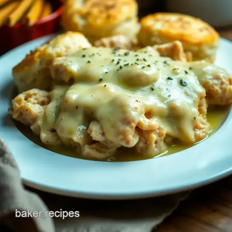 Classic Southern Chicken and Biscuits presentation