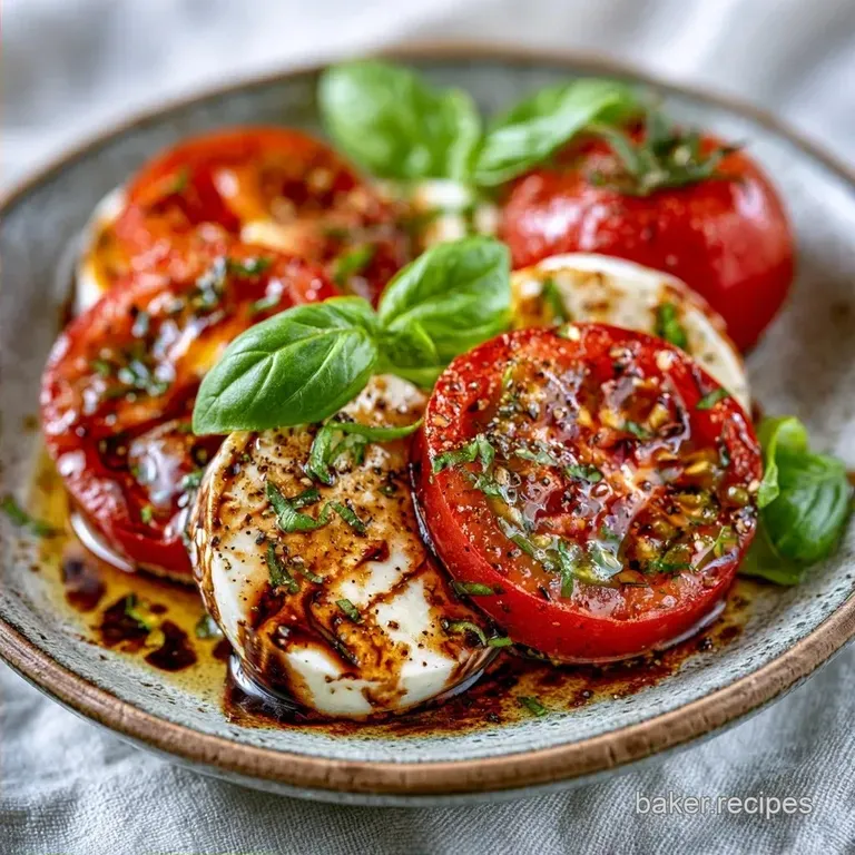 Classic Tomato Caprese Salad: Fresh and Silky