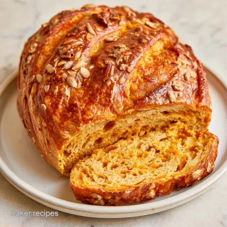 Thick slices of deep brown crusty bread on a white ceramic platter with a small dish of creamy salted butter.