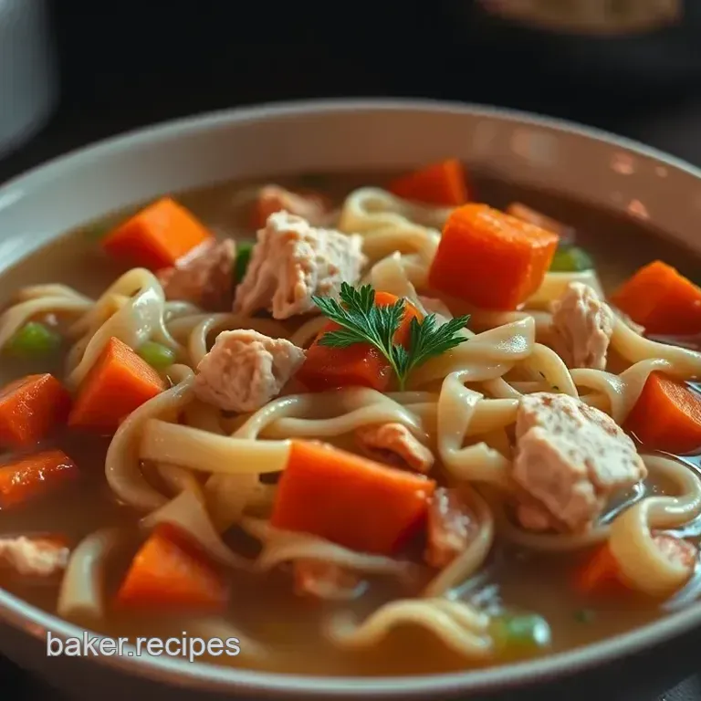 Comfort in a Bowl: Homemade Chicken Egg Noodle Soup
