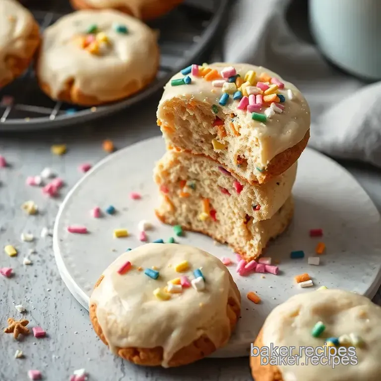 Bake Confetti Cake Batter Cookies Delight presentation