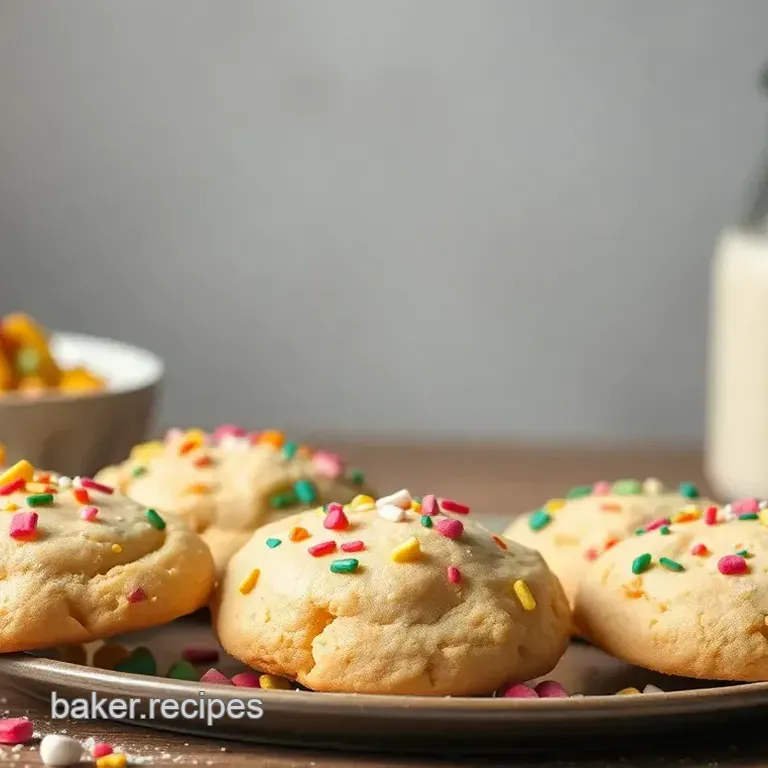 Bake Confetti Cake Batter Cookies Delight