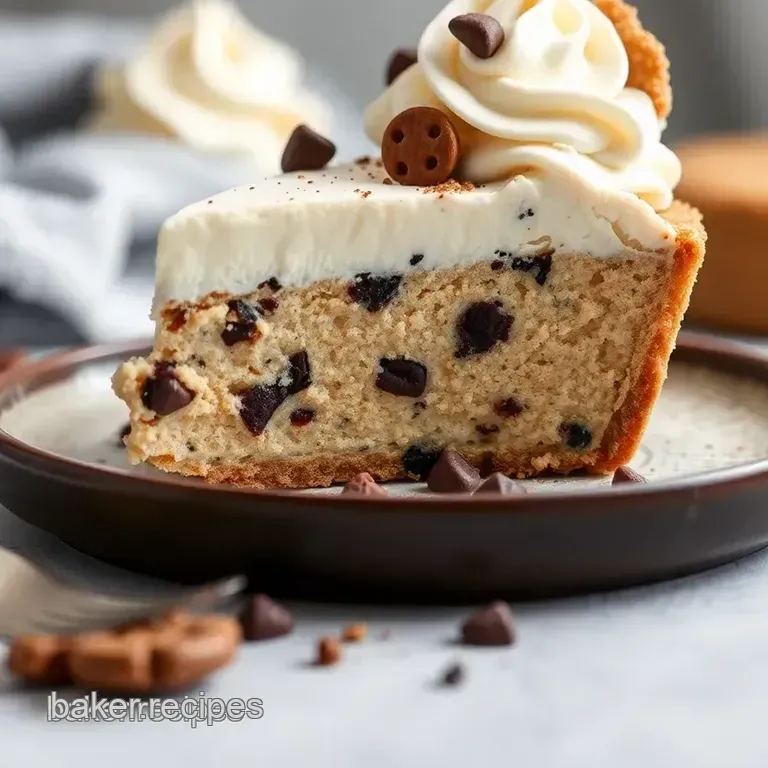 No-Bake Cookie Dough Ice Cream Pie presentation