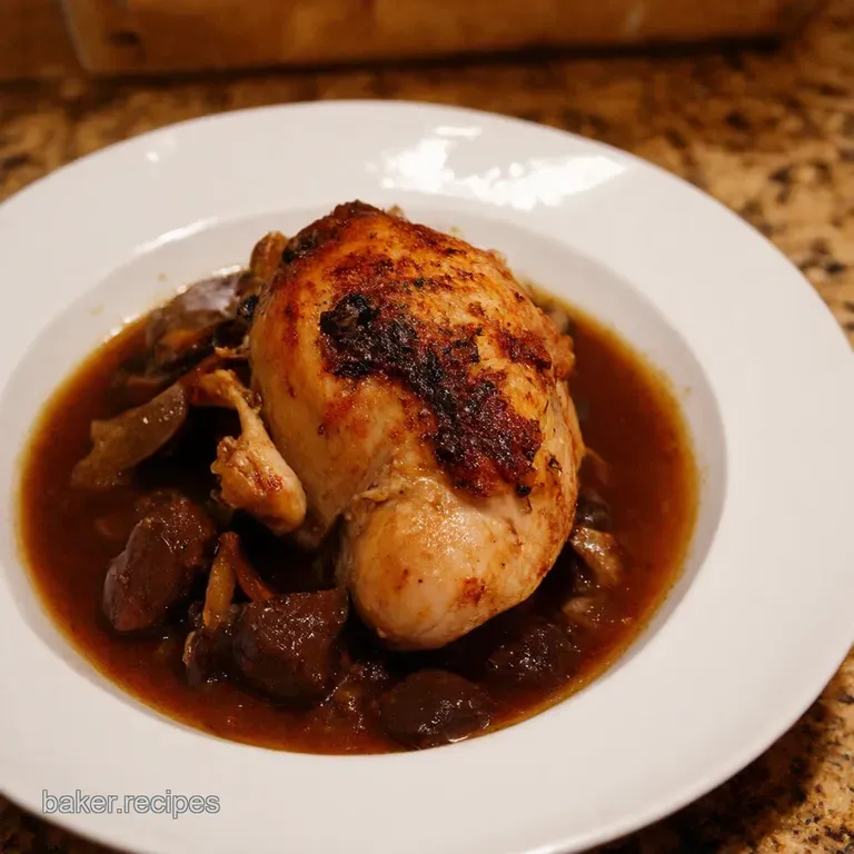 Coq Au Vin a Rustic French Chicken Stew presentation