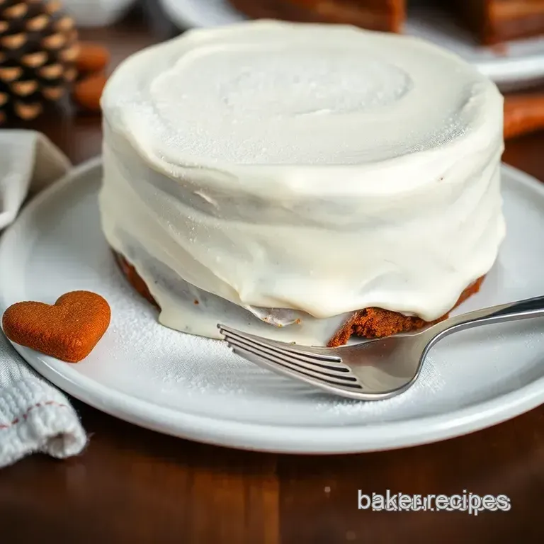 Cosy & Crumbly Gingerbread Cake presentation