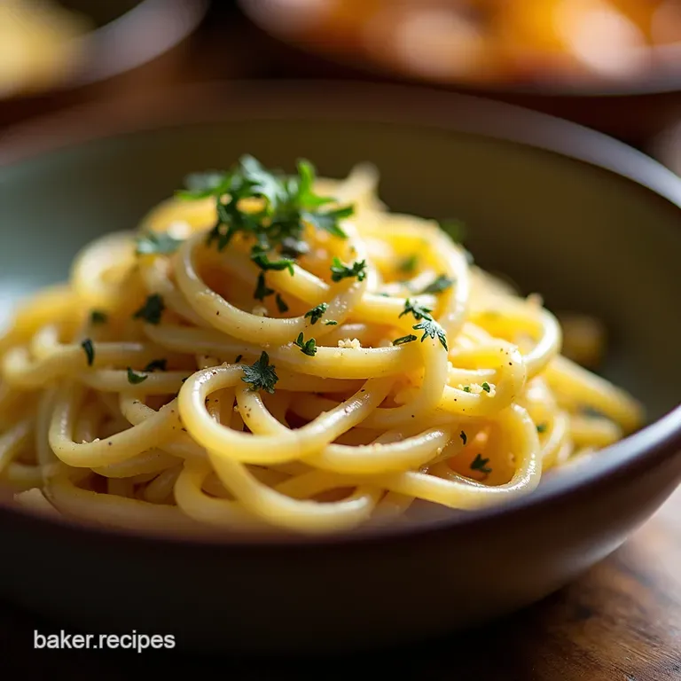 Whipped Wild Cowboy Butter Noodles with Toasted Herbs presentation