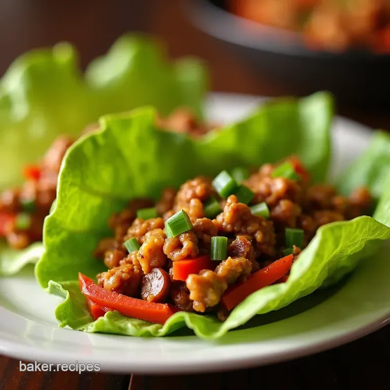 Crackin Good Copycat Chicken Lettuce Wraps presentation