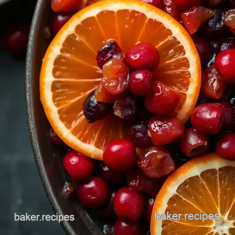 Cranberry and Orange Relish presentation