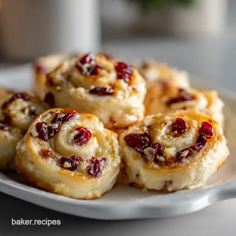 Cranberry Brie Pinwheels: Flaky & Festive