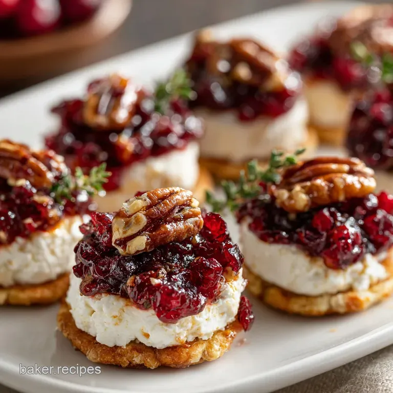 Cranberry Pecan Mini Goat Cheese Balls