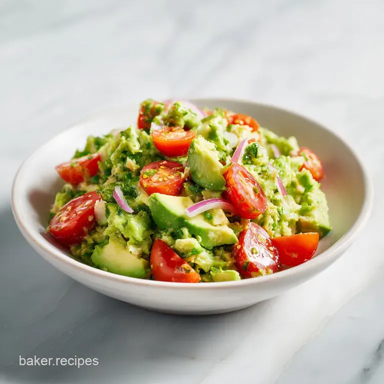 A delicate scoop of avocado tuna salad atop crisp lettuce, garnished with lime wedges.