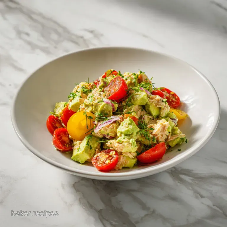 Avocado Tuna Salad: Creamy and Zesty