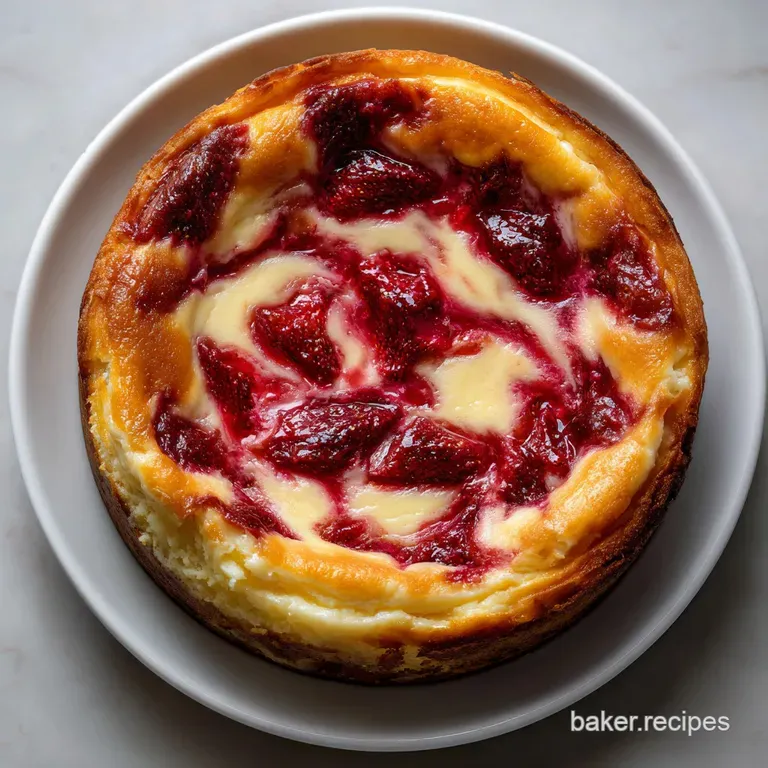 Strawberry Cheesecake: Ultimate No-Crack Bake presentation