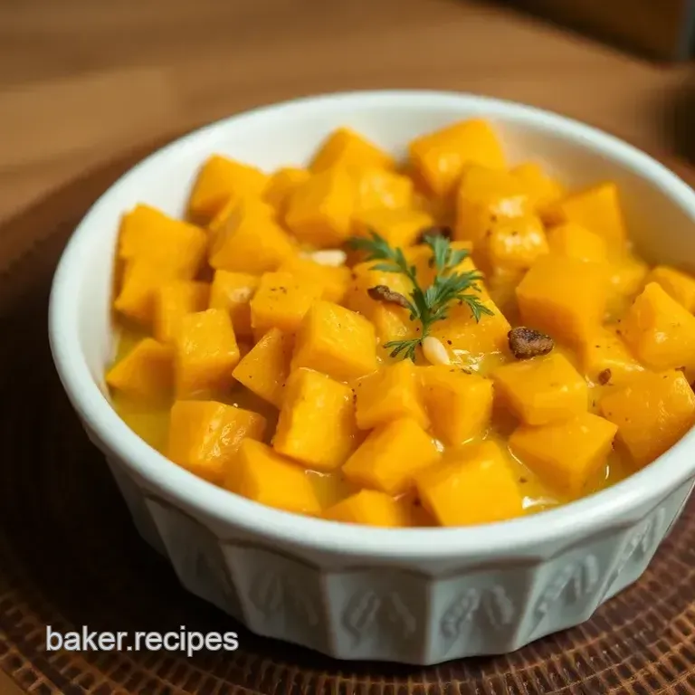 Creamy Butternut Squash Casserole with Crunchy Topping
