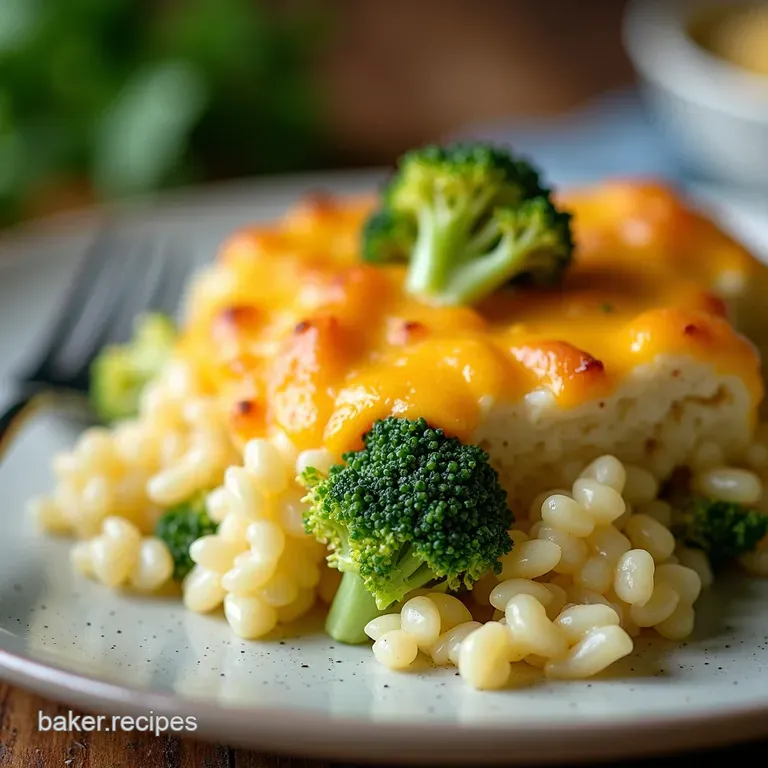 Creamy Cheesy Broccoli Rice Casserole