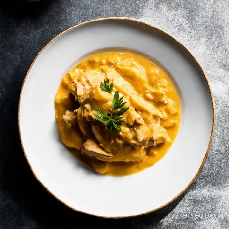 Creamy Chicken Fricassée with Lemon Herbs