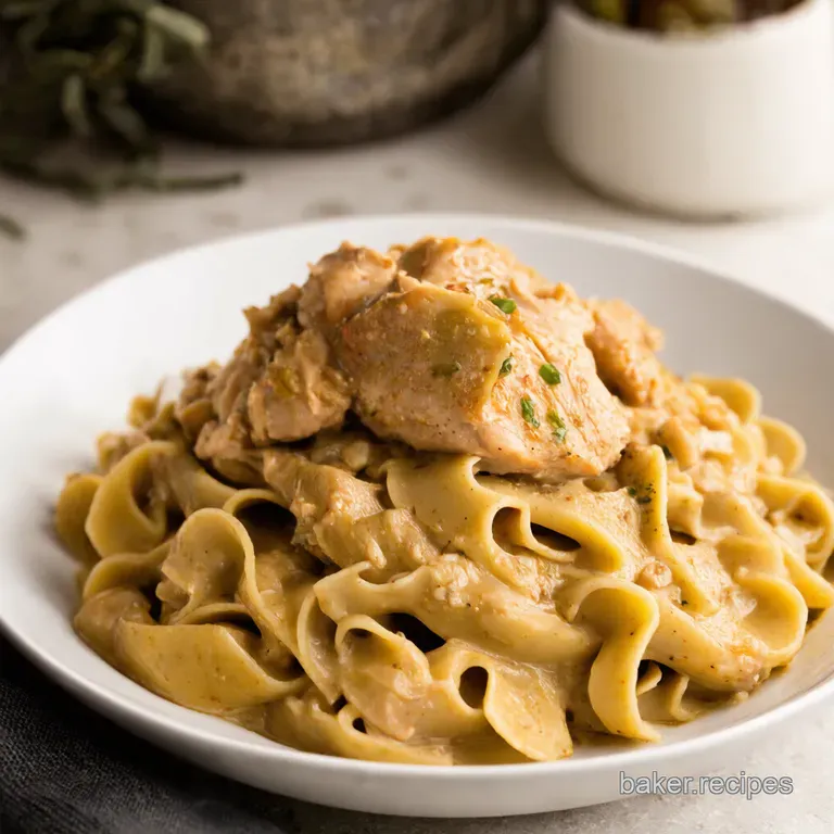 Creamy Chicken Stroganoff: a Weeknight Winner! presentation