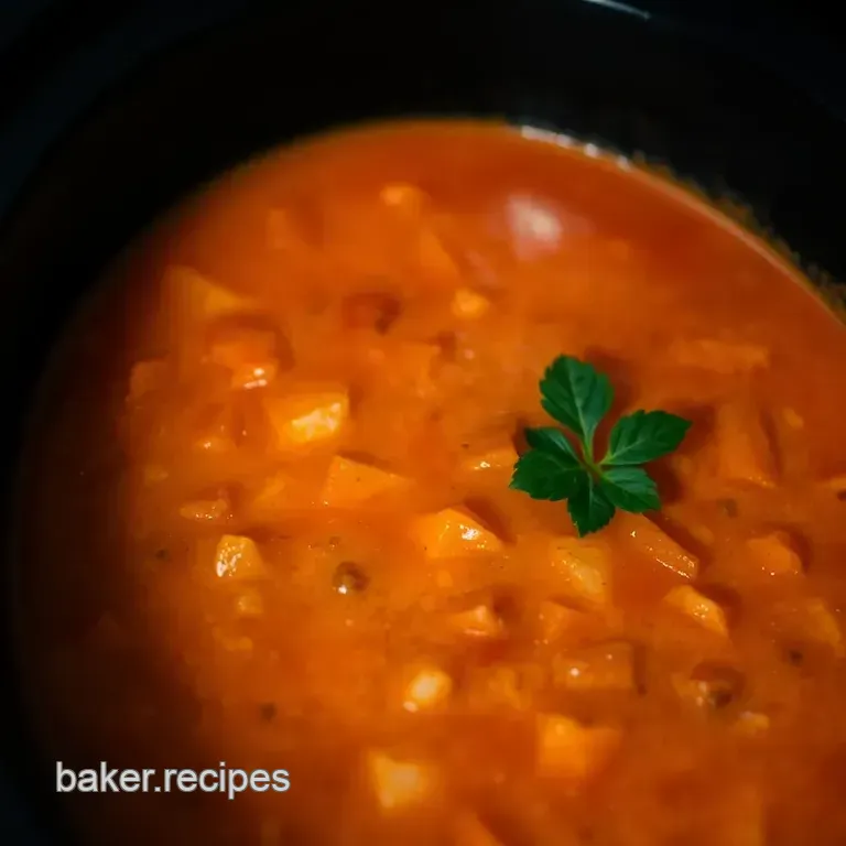 Creamy Crockpot Tomato Soup: a Cozy Classic presentation