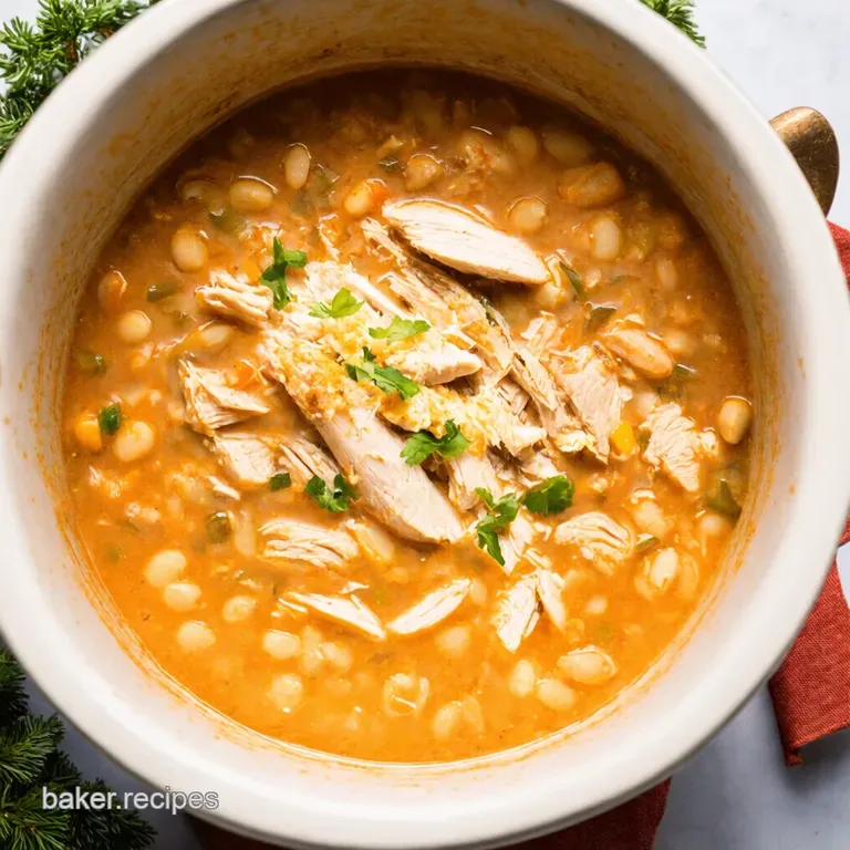 Creamy Crockpot White Chicken Chili Dump Forget Deliciousness presentation