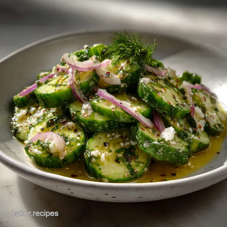 Velvety Creamy Cucumber Salad