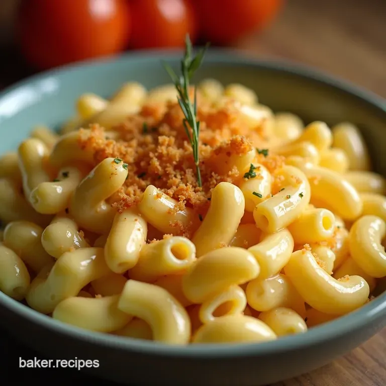 Creamy Dreamy Mac Cheese presentation