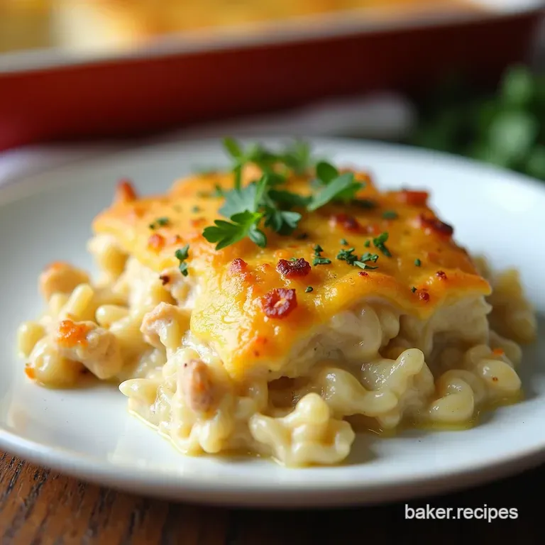 Creamy Dreamy Poppyseed Chicken Casserole