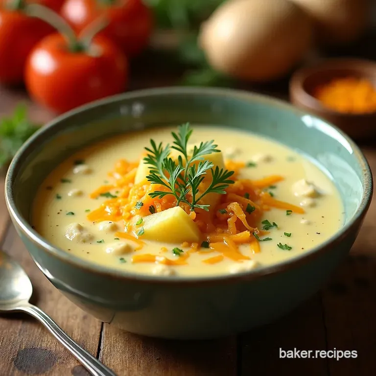 Creamy Dreamy Potato Leek Soup presentation