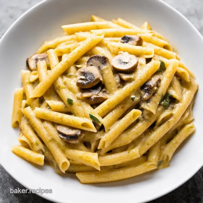 Creamy Garlic Mushroom Pasta
