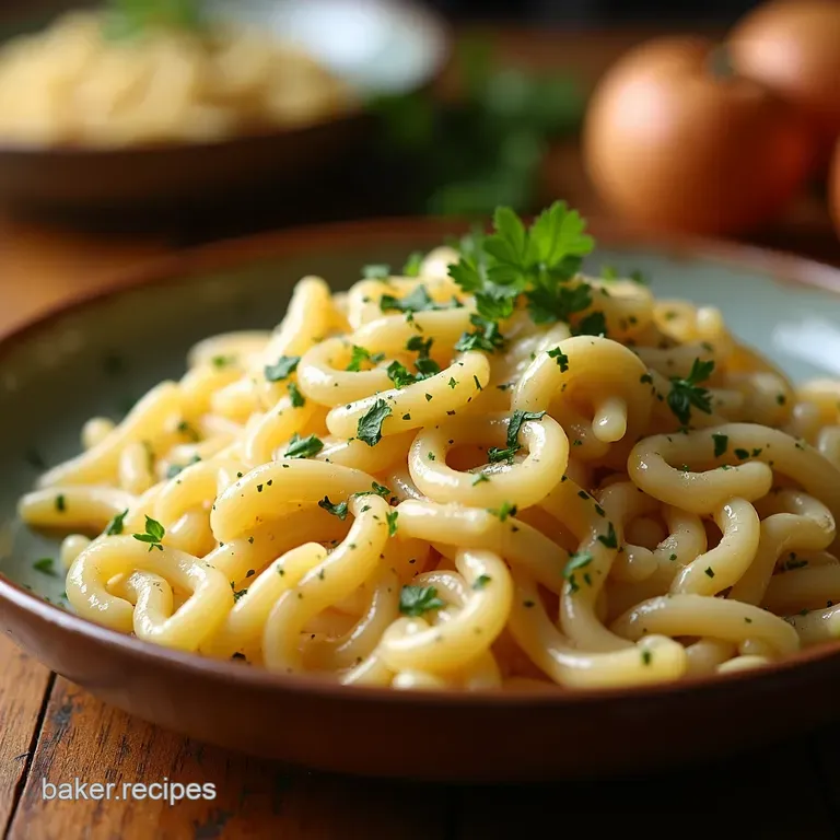 Creamy Garlic Parmesan Orzo with Toasted Breadcrumbs presentation