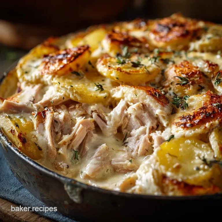 Leftover Turkey Casserole: Creamy Leek Potato Hotpot (Better Than Pie)