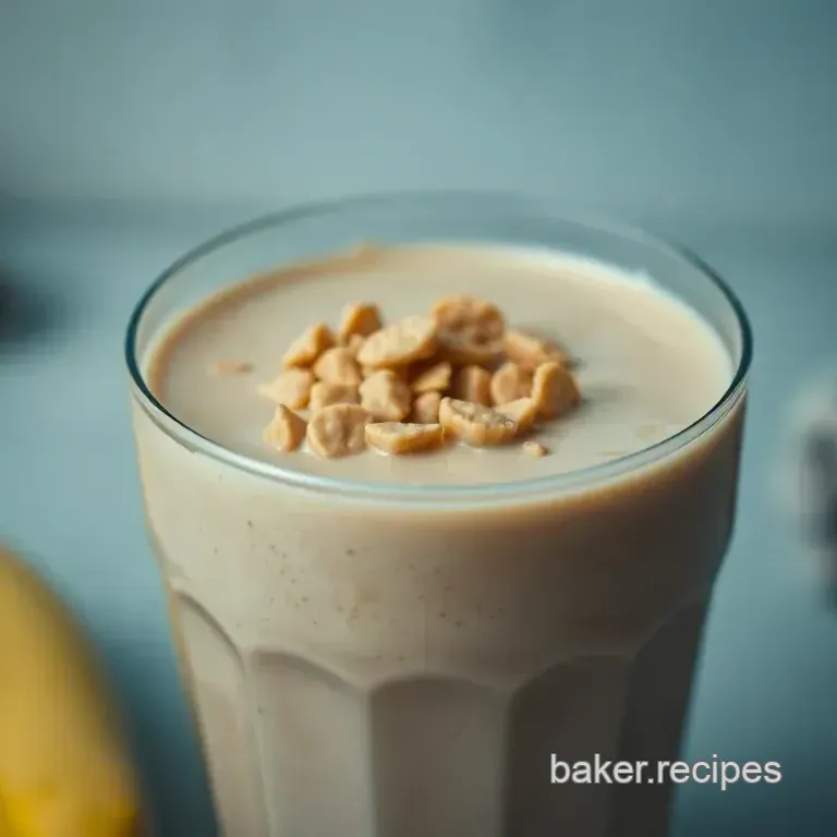 Creamy Peanut Butter Banana Smoothie Delight