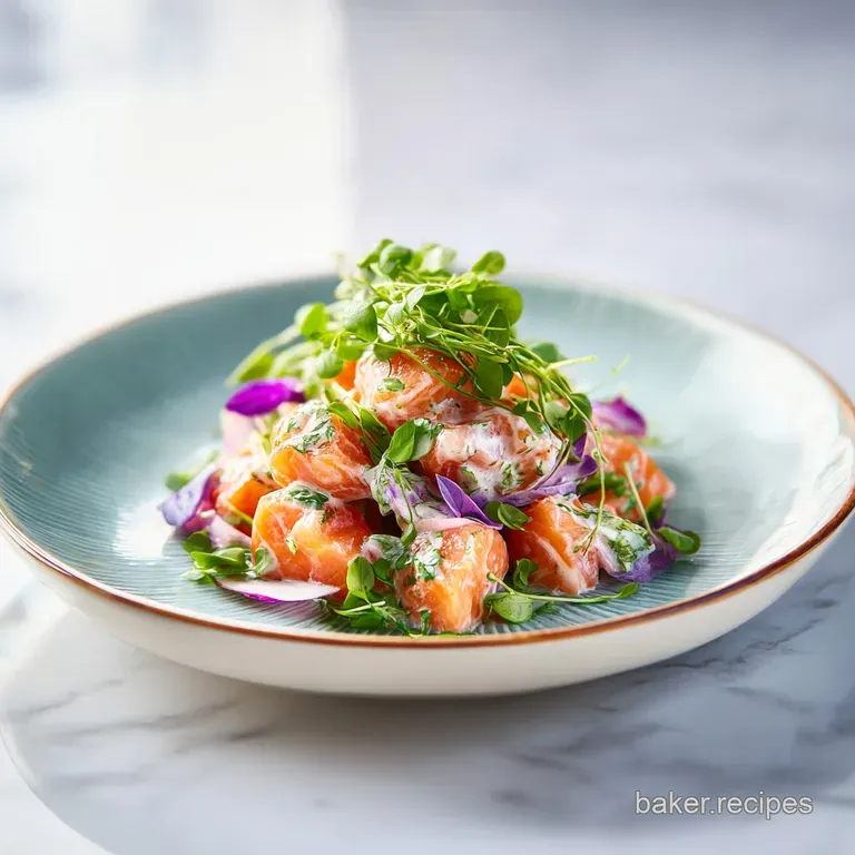 Creamy Salmon Salad: Zesty and Crunchy