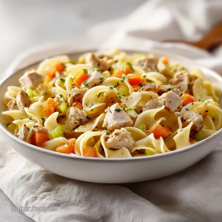 Turkey Noodle Casserole: Creamy and Buttery