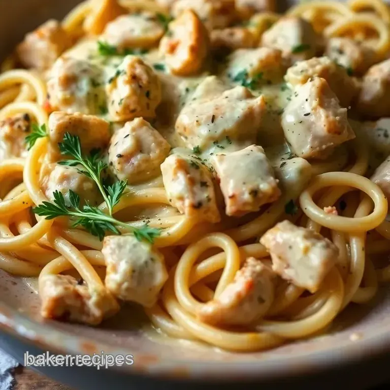 Creamy Tuscan Chicken Pasta Skillet presentation