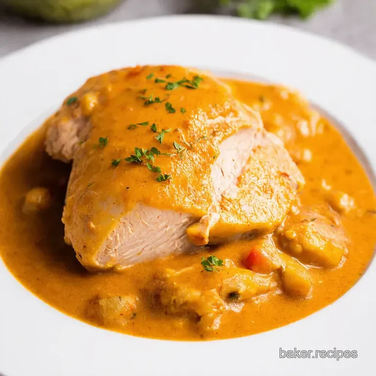 Creamy Tuscan Slow Cooker Chicken Breast