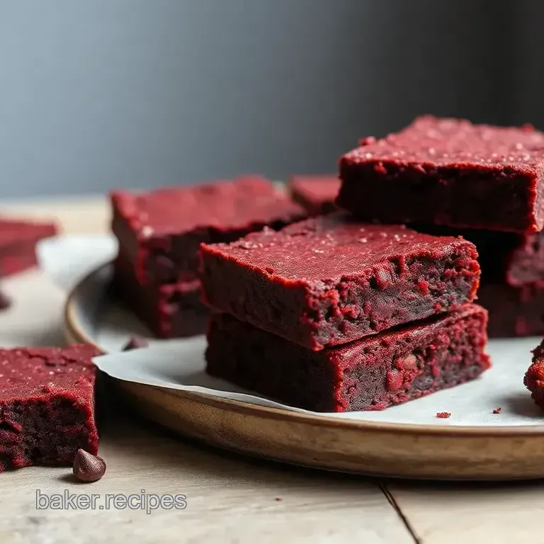 Crimson Velvet Delight Brownies