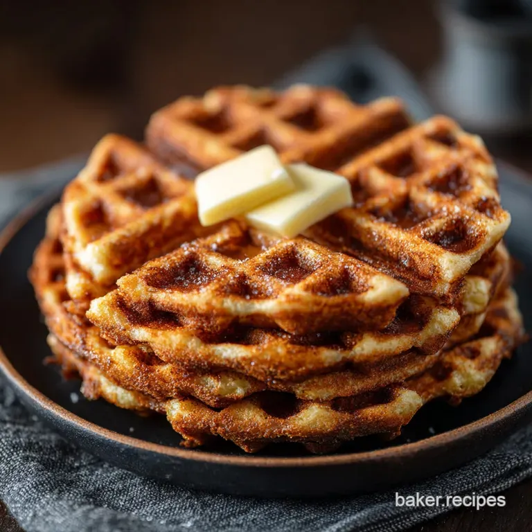 Keto Waffles: the Ultimate Crisp Fluffy Almond Flour Recipe presentation